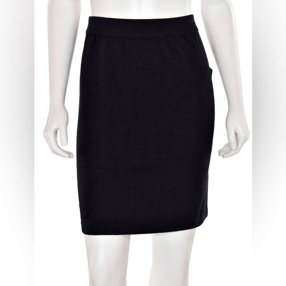 ST. JOHN BASICS Black SANTANA Knit Pencil Skirt - Picture 5 of 5